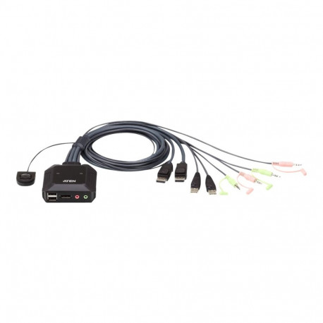 Aten | USB DisplayPort kaabel koos kaugporti valijaga | CS22DP | 2-pordi KVM-lüliti