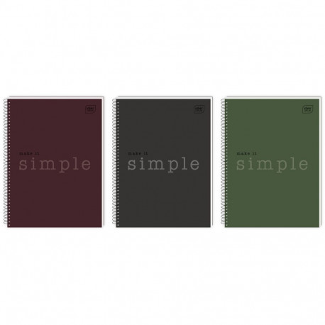 Kaustik A5 50 lehte, 70g, spiraalköide, 5x5ruut, Simple assortii Interdruk