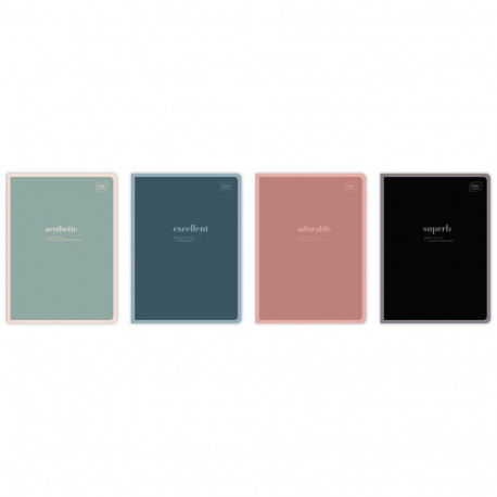 Kaustik A5 60 lehte, 70g, joon, Hybrid Words assortii, Interdruk