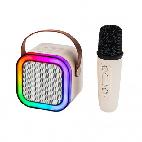 30-359# bluetooth karaoke rgb kõlar 1 mikrofon