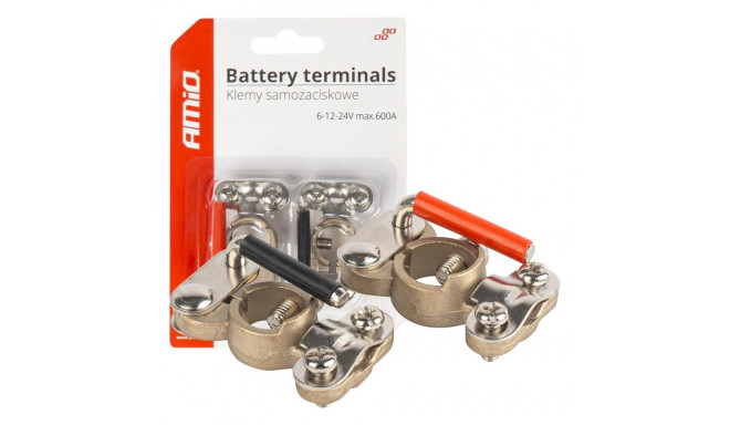 Klemy akumulatori messingist isepingutuvad 2 tk 600a amio-03846