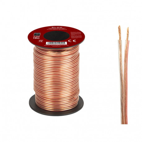 73-350# Przewód głośnikowy 2x0,22mm przezroczysty 10m