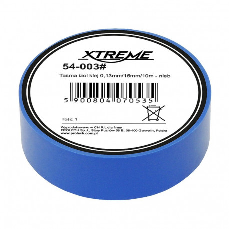 54-003# isoleerteip 0,13mm/15mm/10m - sinine (10 tk.)
