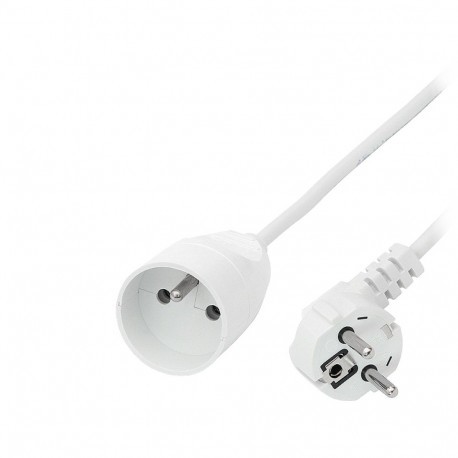 9823# Przedłużacz sieciowy ps-171 1-gniazdo z uiemieniem 3m biały 3x1mm