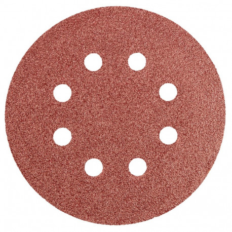 Krążki ścierne 125 mm, K60, 5 szt., z 8 otworami (5 tk.)