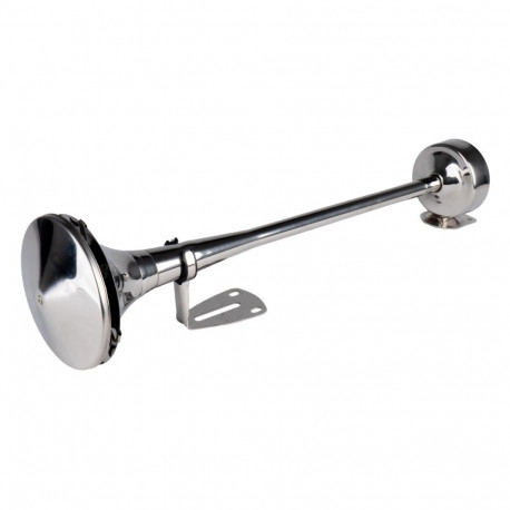 Klakson fanfaar helisignaal kroom 520 mm 12v 24v kõrge toon amio-04077