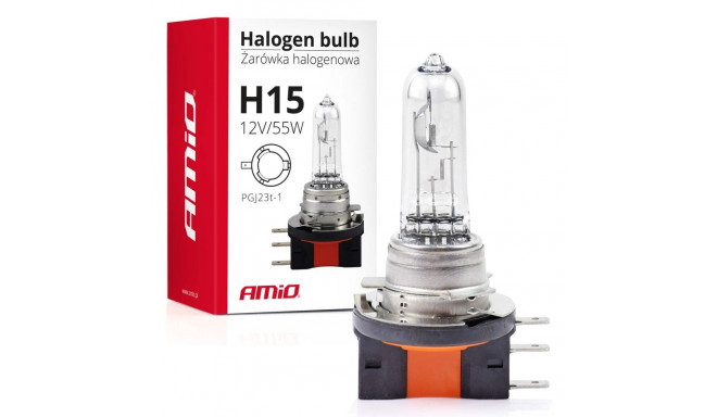 Żarówka halogenowa h15 12v 55w amio-01490