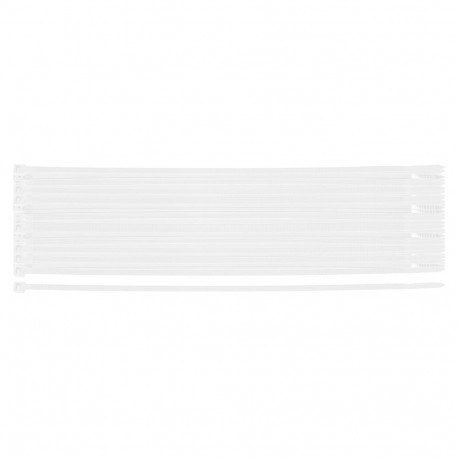 Opaski zaciskowe EXTREME 4.8 x 370 mm, białe, 50 szt.