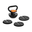 Kettlebell żeliwny automatyczny regulowany 18kg, REBEL ACTIVE