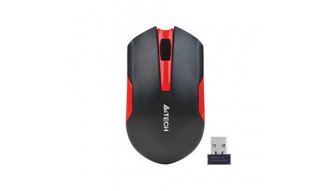Mysz A4TECH V-TRACK G3-200N-1 Black+Red WRLS