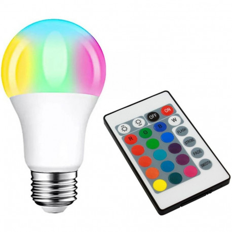 ZD7C rgb led puldiga E27 3W pirn
