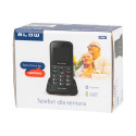 75-030# Telefon dla seniora blow czarny z podstawką s18d