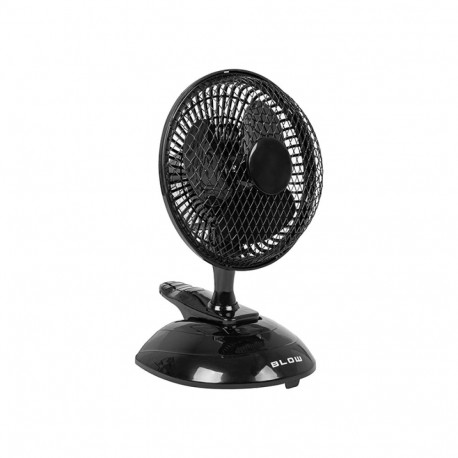 44-023# lauaventilaator 6"/15cm klips 25w 2-ühes must