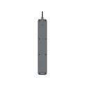 Listwa zasilająca antyprzepięciowa TRACER Power Line+ mobile ready 1.5 m (4 gniazda + 3x USB A, 5V 2