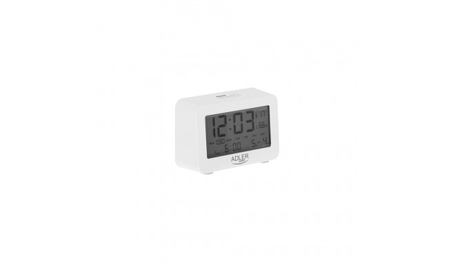 AD 1196 white Budzik na baterie