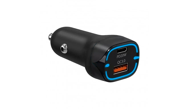 Autolaadija Power Delivery ja Quick Charge funktsiooniga 38W