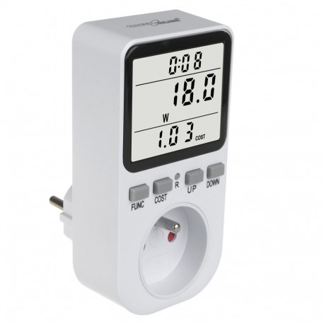 GreenBlue energiamõõtur GB364 E, vattmeeter, tüüp E, 220-240V AC, 50Hz, max koormus 16A, IP20, sisse