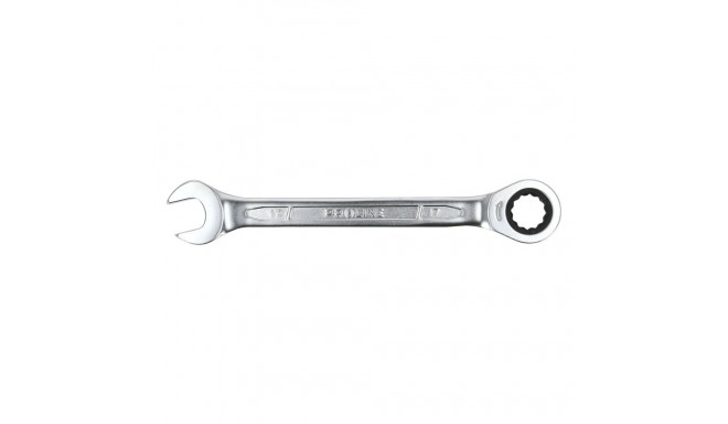 Klucz oczkowo-płaski z grzechotką, crv, 19mm, proline