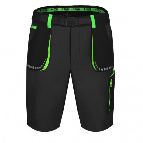 premium lühikesed püksid, 4-way stretch, mustad, suurus S