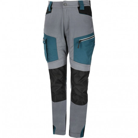 naiste püksid hall-must-türkiissinine, "s", ce, lahti