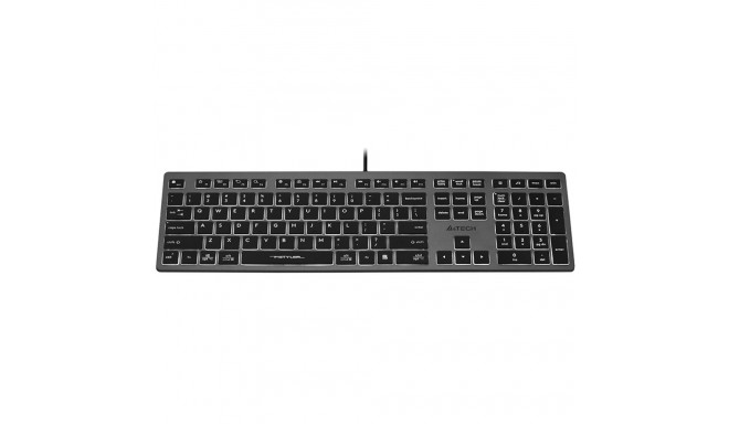 A4TECH FSTYLER FX60H valge taustvalgustusega klaviatuur
