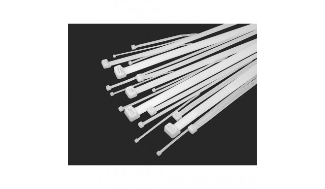 41-100# Opaska zaciskowa 10x500mm biała