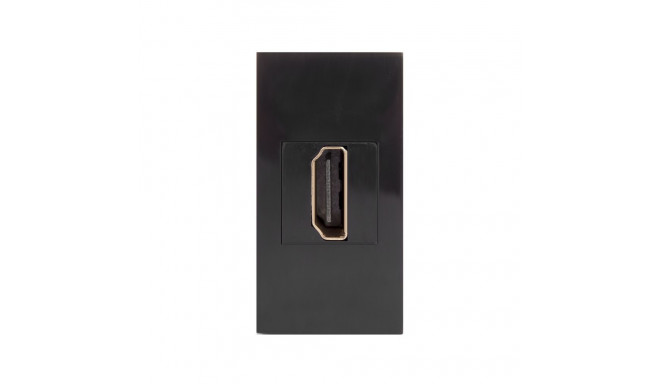 Gniazdo HDMI Maclean, pojedyncze, czarne, MCE720B