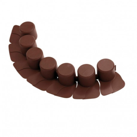 Palisada ogrodowa z najazdem IPAL7 4,05m brązowa