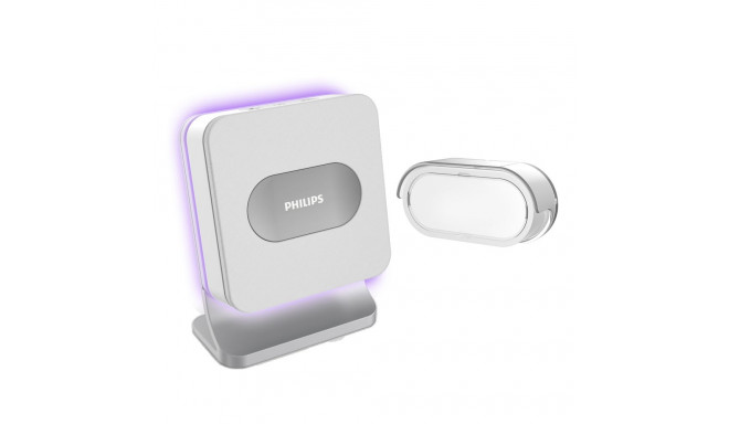 Philips WelcomeBell MP3 dzwonek bezprzewodowy, 8 melodii, funkcja wgrywania MP3, zakres działania ma