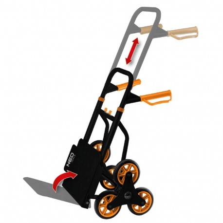 Wózek transportowy, schodowy, składany, udźwig 150kg