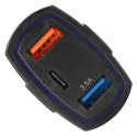 PLS34E Ładowarka sam. qc 3.0 typ-c 2xusb