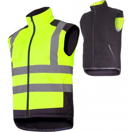 Kamizelka ostrzegawcza dwustronna, żółta, "2xl", ce, lahti