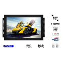 Monitor open frame led 15cali vga hdmi bnc usb 12v 230v