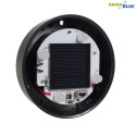 Solarna lampa wolnostojąca ogrodowa GreenBlue, kula 20x20x53cm, bialy LED, GB123