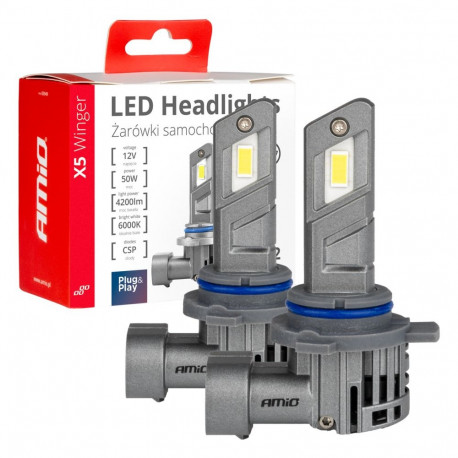 led-auto pirnid seria x5 winger hir2 6000k canbus amio-03950