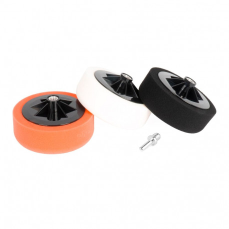 Poleerimiskäsnade komplekt 3x150mm + adapter m14 amio-03703