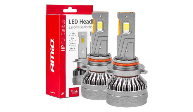 Żarówki samochodowe led seria hp full canbus hb3 9005/hir1 9011/h10 6500k amio-03678