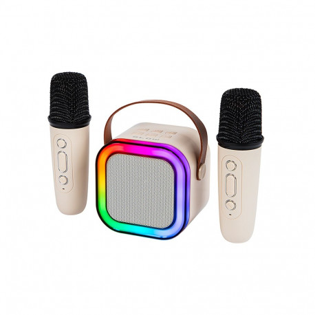 Bluetooth karaoke kõlar 30-358# RGB 2 mikrofoni