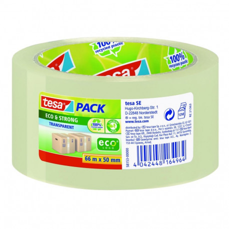 Pakketeip eco 66m:50mm läbipaistev