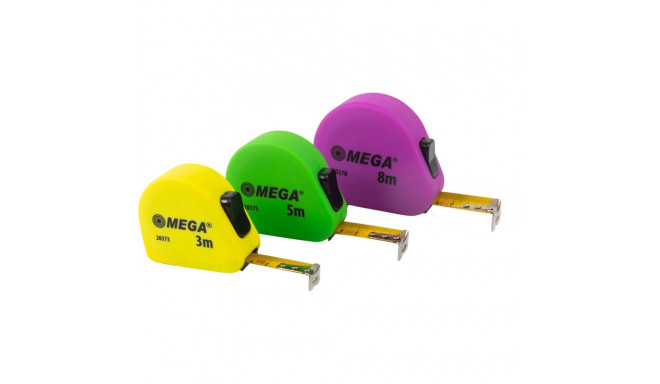 Miara zwijana 8m/25mm, 2 stopery, pvc, soft (6 tk.)