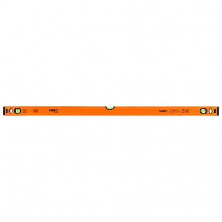 Alumiiniumlood S 300, 3 libellit, 120 cm