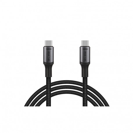 66-159# usb-c - usb-c 2.0 1,0 m must punutud 100w