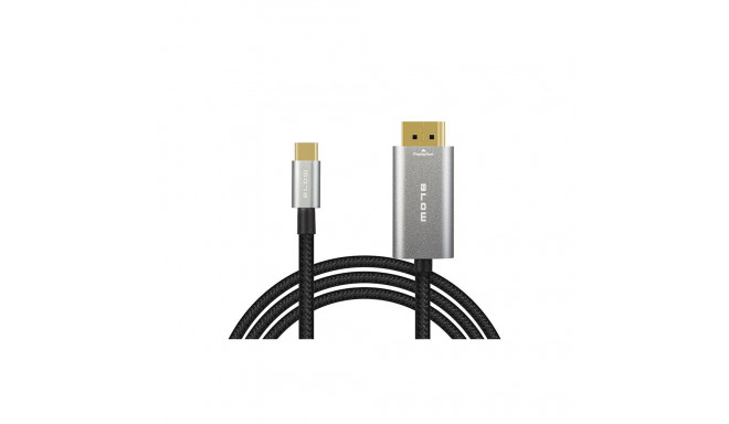 92-687# Przyłącze display port - usb-c 2m plecionka