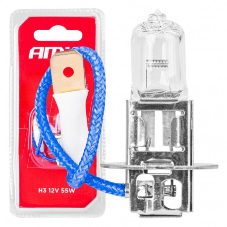 halogeenpirn h3 12v 55w 1tk blister amio-03360