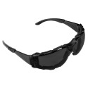 Okulary ochronne z wkładką piankową, przyciemniane soczewki, klasa odpornosci FT