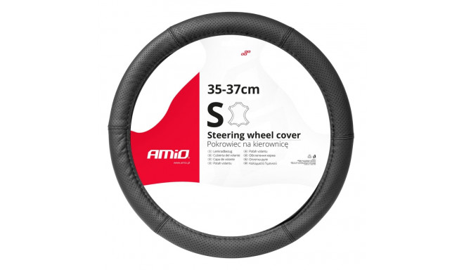 Perforeeritud nahast kate auto roolile s 35-37cm swc-50-s amio-03555