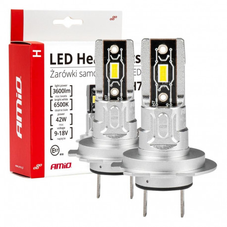 led auto pirnid seria h-mini h7 h18 6500k canbus amio-03332