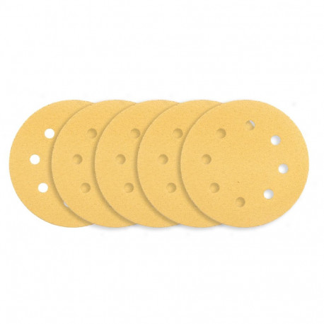 Papier ścierny na rzep 180 mm, K80, 5 tk, 8 avaga, 59G263 lihvmasinale