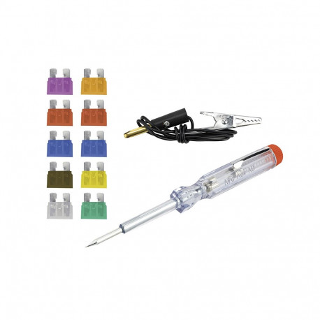 67-081# Bezpiecznik samochodowy zestaw 10szt +próbnik (10 tk.)