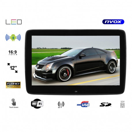 Auto peatugedele mõeldud monitor mercedes benzile 12-tolline led full hd android-süsteemiga ning usb